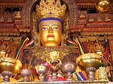 Tibet 06 04 Gyantse Pelkor Chode Maitreya A huge clay statue of Maitreya sits in the Pelkor Ch�de assembly hall, to the right of the inner chapel entrance.
